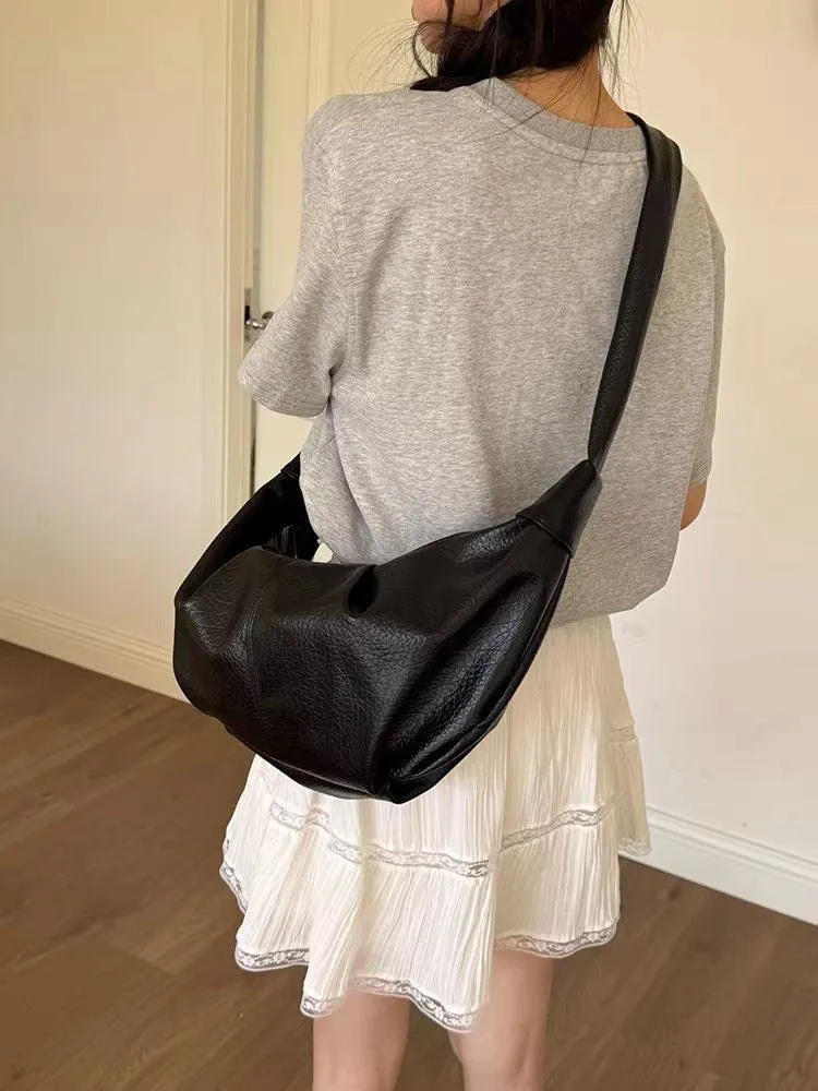 Curved Hobo Bag