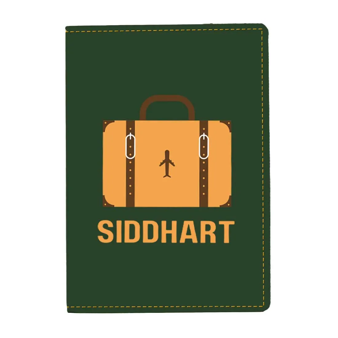 Customizable Passport Cover with Name Design PU Leather Passport Holder and Luggage Tag Set