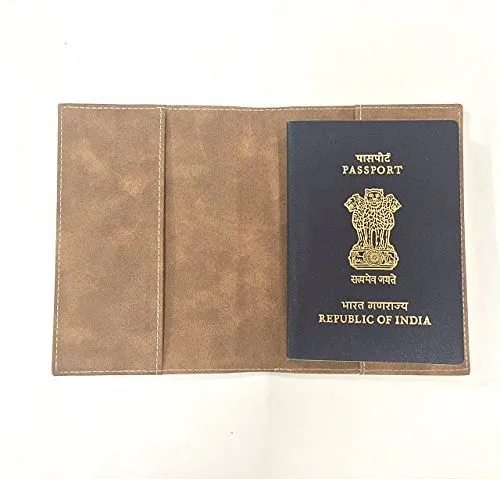 Customized Passport Cover for Him  -Fox Blue