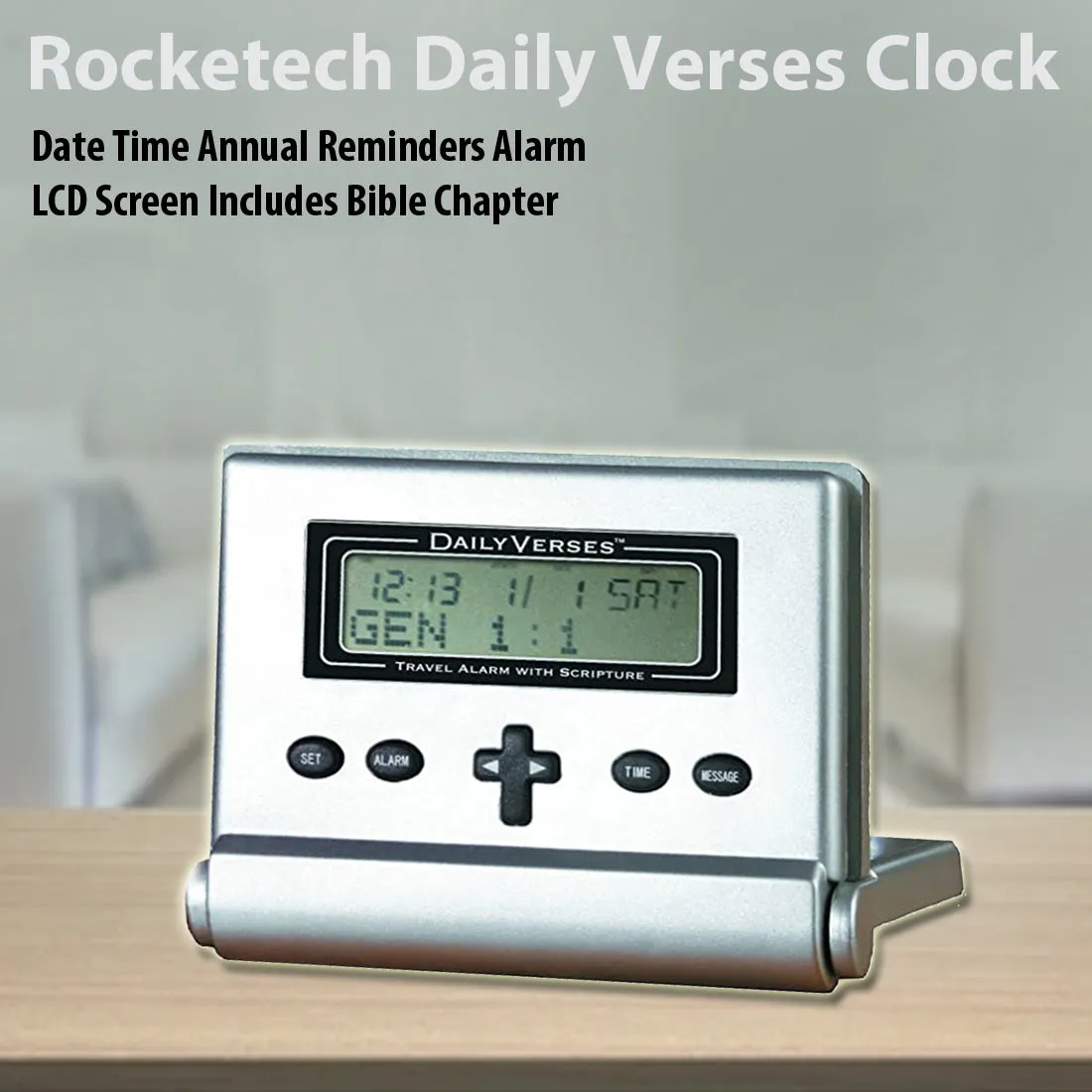 Daily Verses Clock by Rocketech - Elevate Your Day with Encouragement