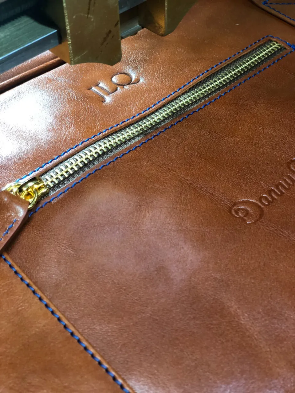 Danny P. Leather Messenger Bag