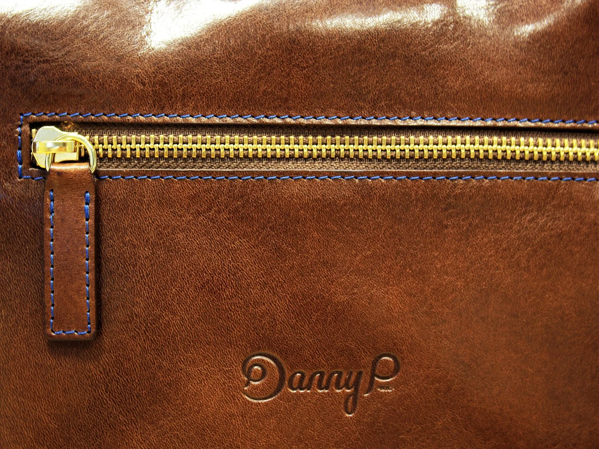 Danny P. Leather Messenger Bag