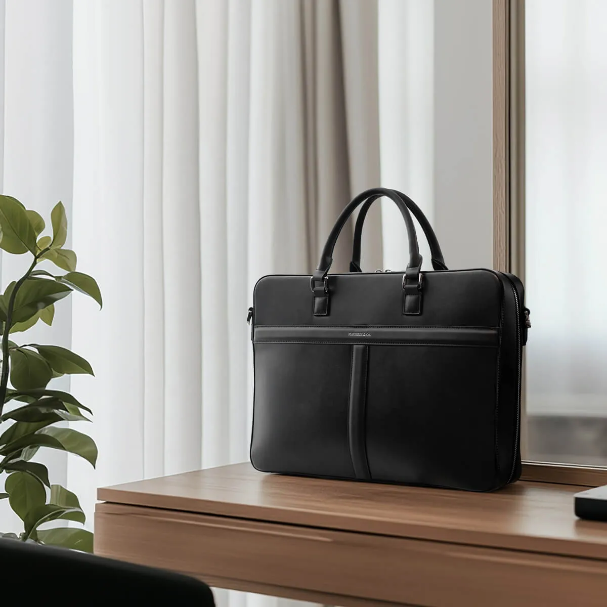 Delta Leather Briefcase