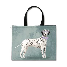 Designer Tote Bag With Zip Beach Gym Travel Bags -  Dalmatian