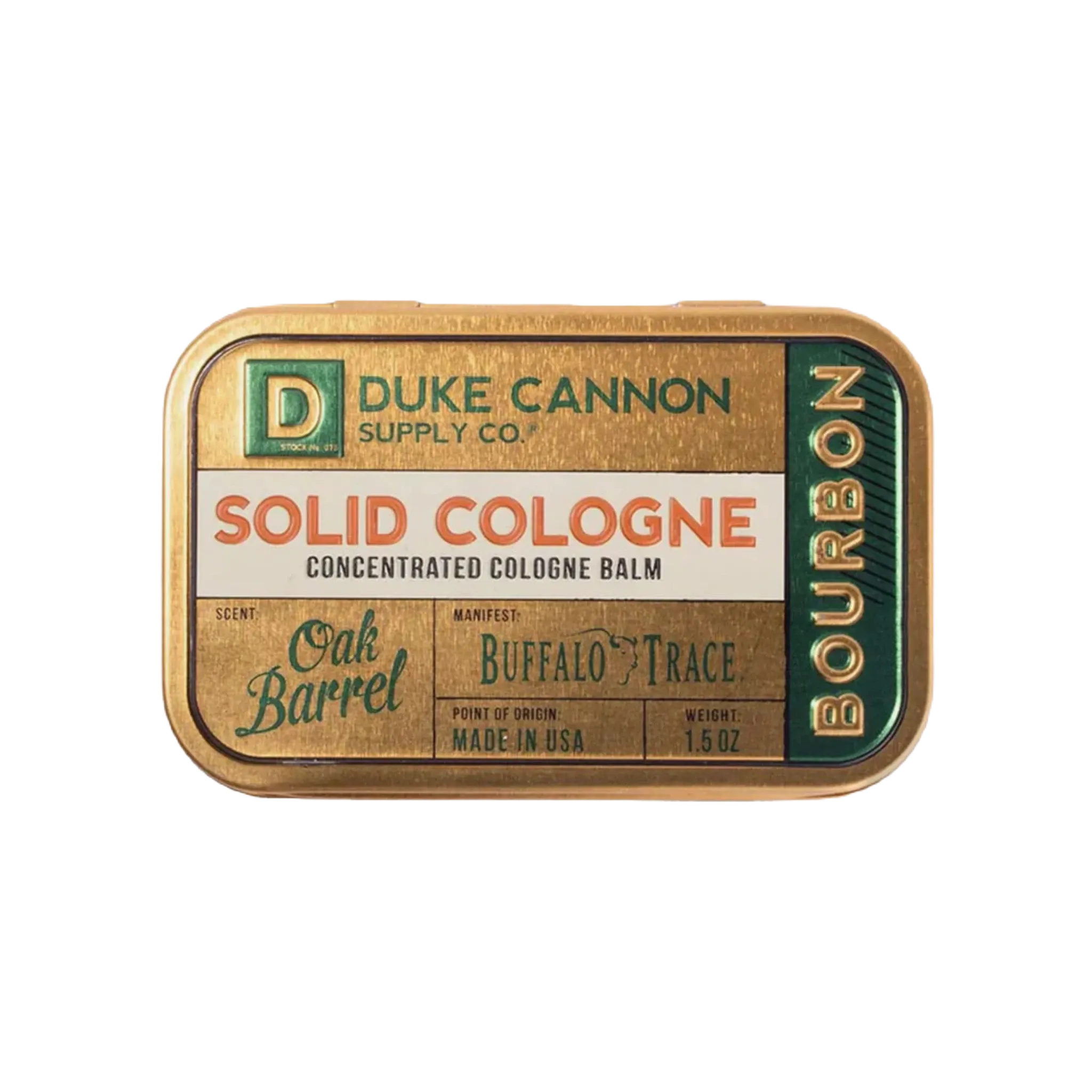 Duke Cannon Solid Cologne Bourbon