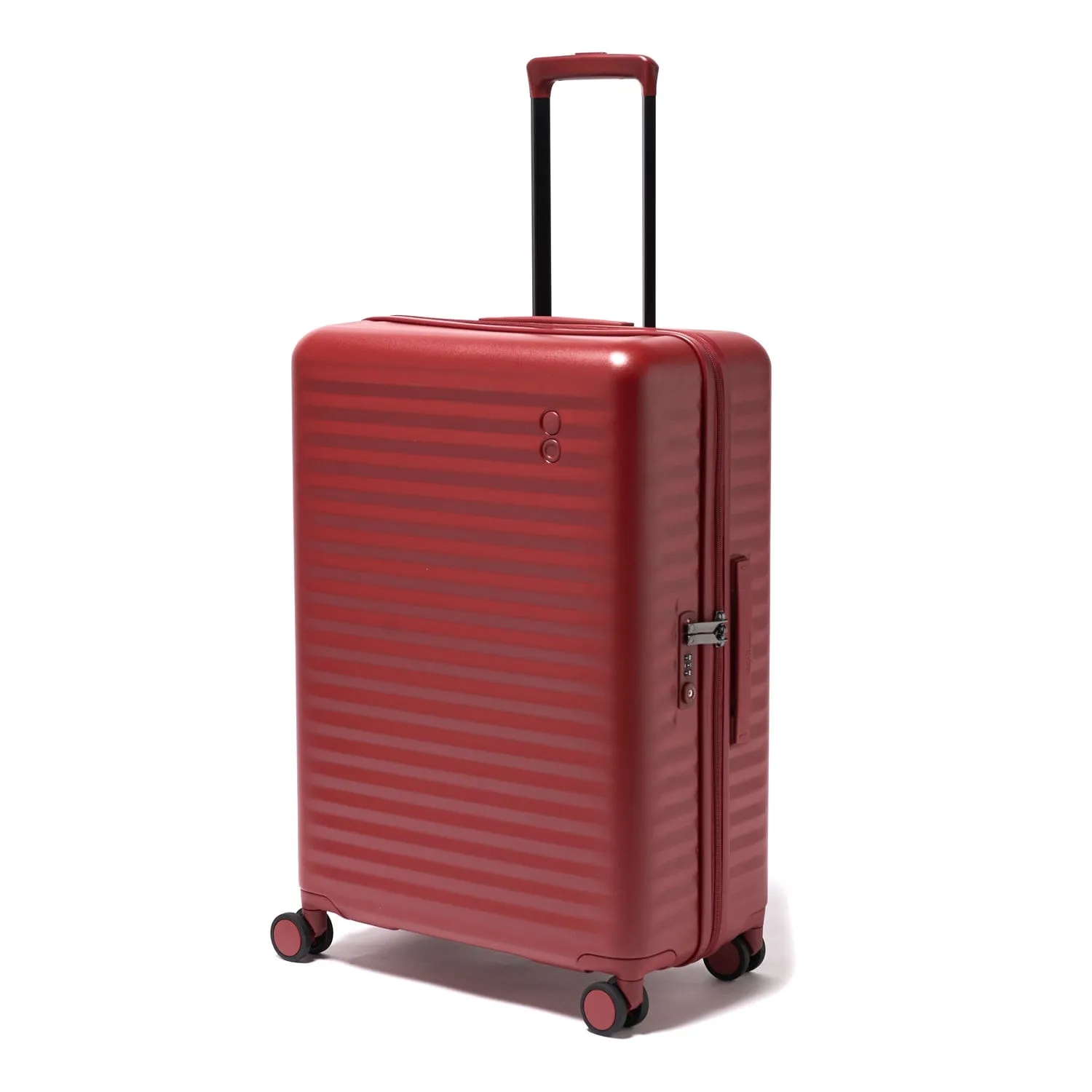 Echolac Celestra 65cm Hardcase Non-Expandable 4 Double Wheel Check-In Luggage Trolley Red - PC183 24 WOE Red