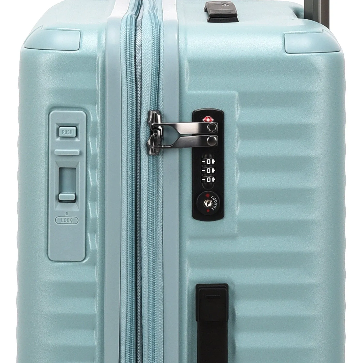 Echolac Celestra 66.5cm Hardcase Expandable 4 Double Wheel Cabin Luggage Trolley Slate Blue - PC183XA SLATE BLUE 24