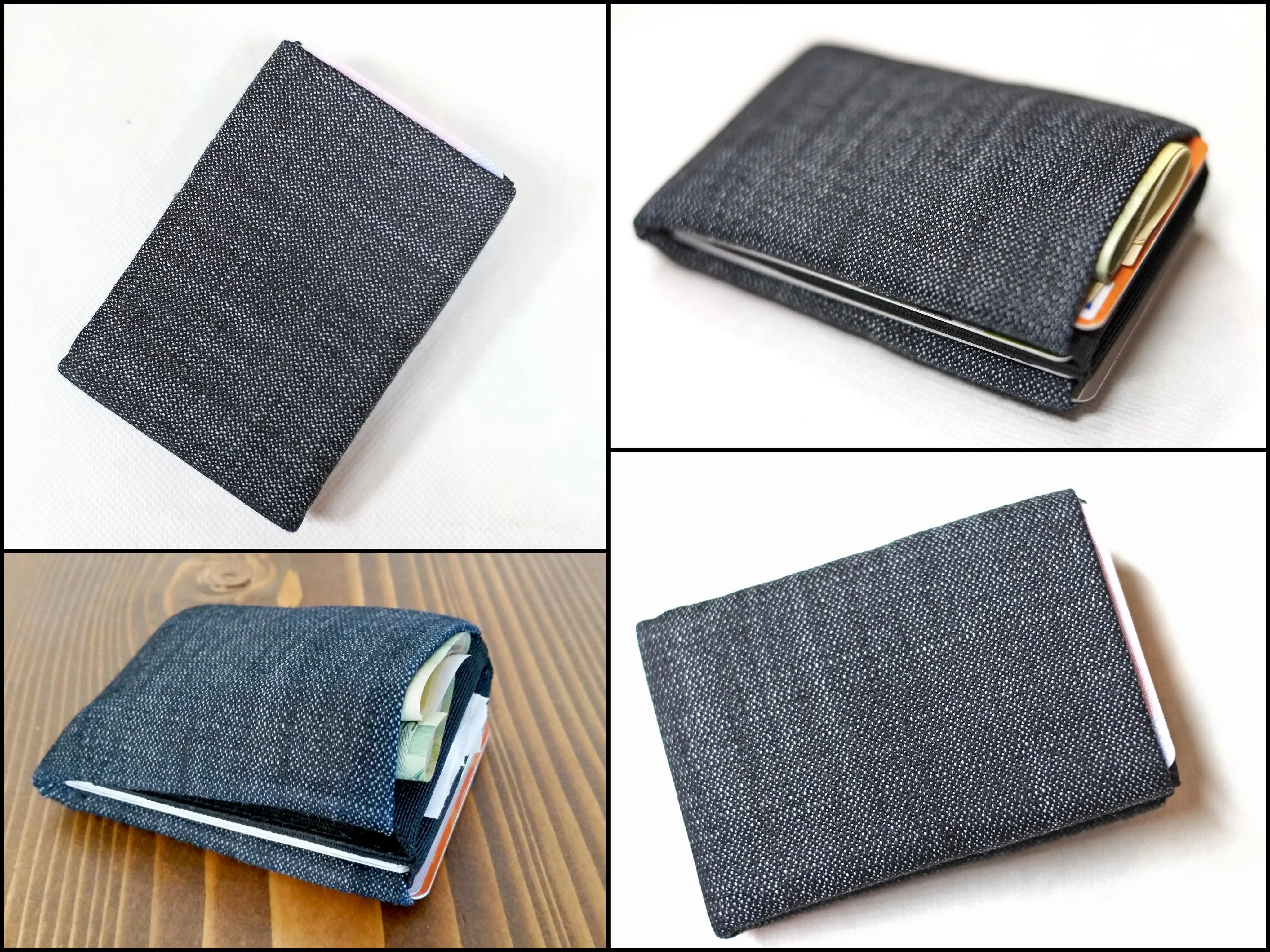 Effortlessly Cool: Discover Our Vegan Denim Mens Wallets - RFID blocking 4  1