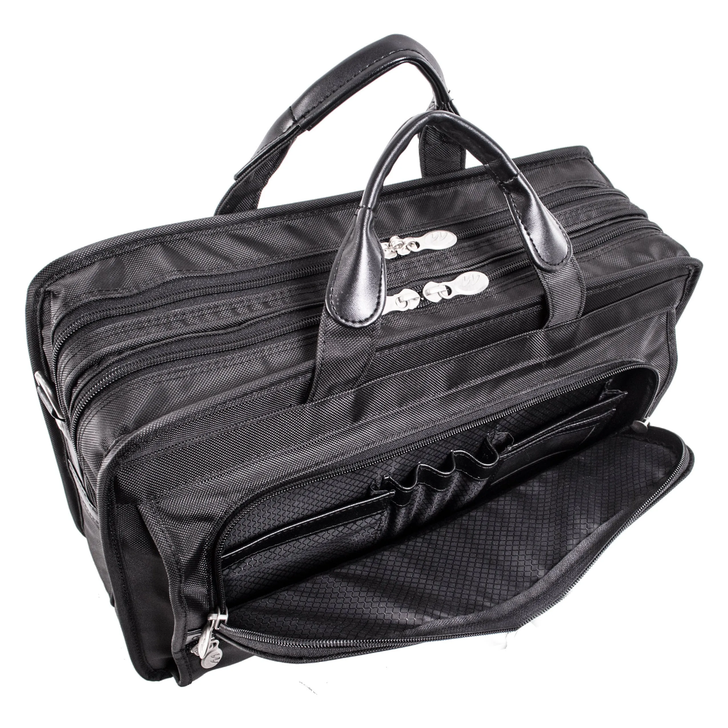 ELSTON | 15” Nylon Dual-Compartment Laptop Briefcase