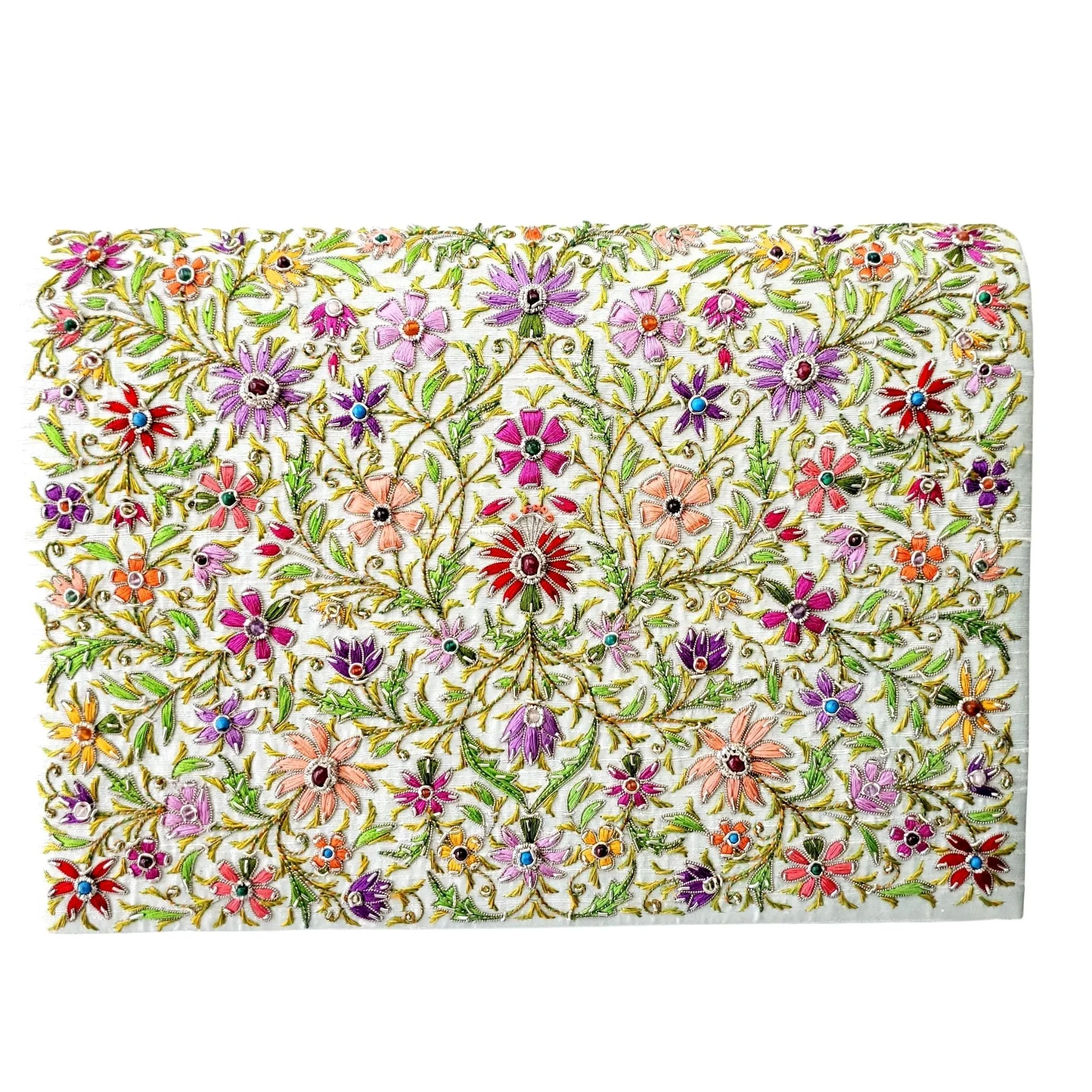 Embroidered Floral Crossbody iPad Case Briefcase