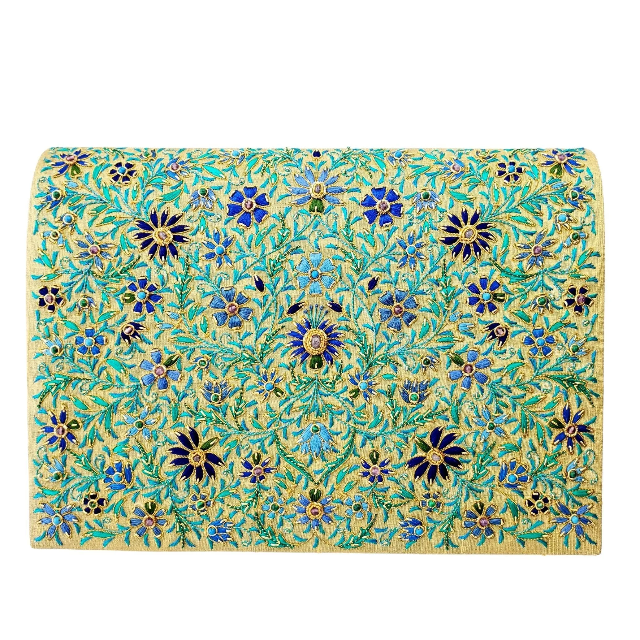 Embroidered Floral Crossbody iPad Case Briefcase