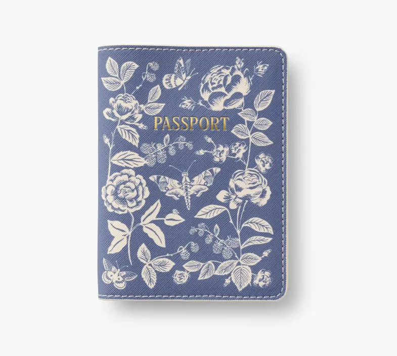 English Rose Passport & Luggage Tag Set