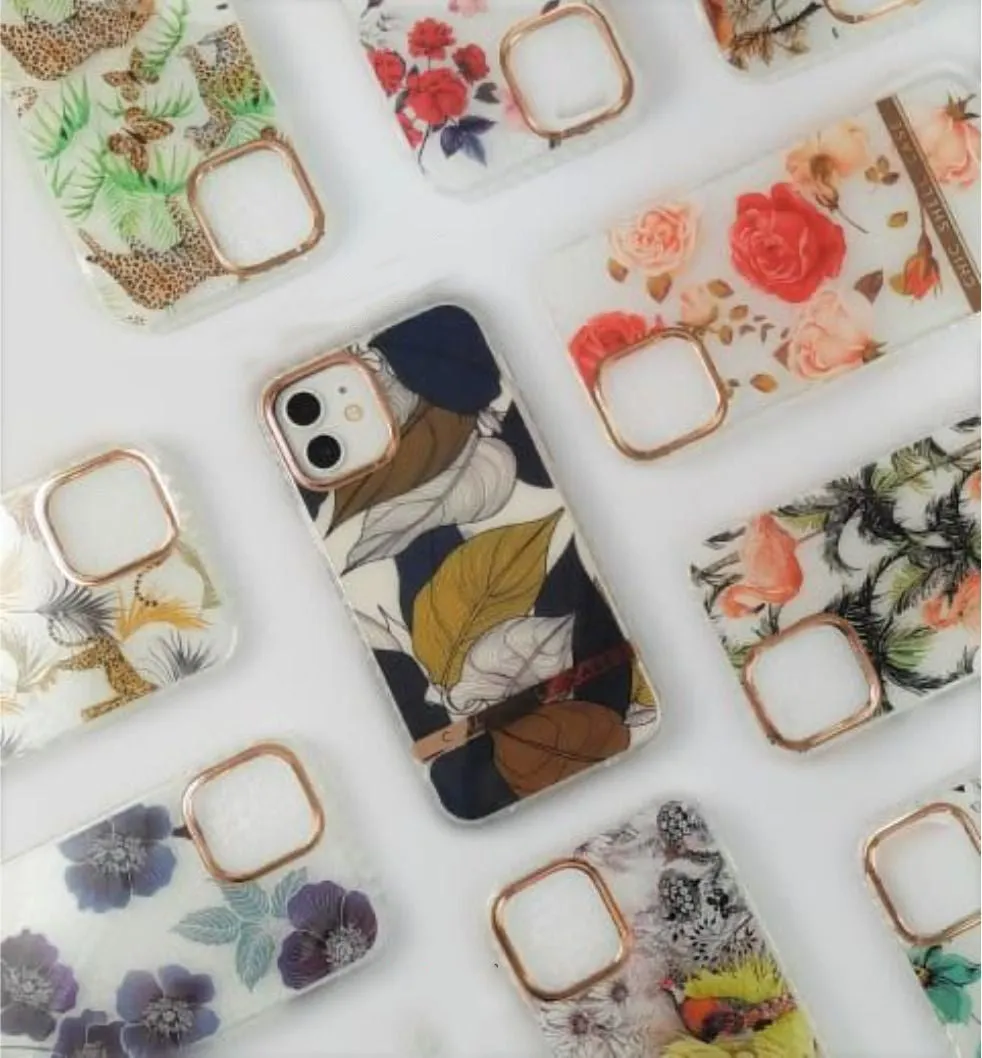 Fashion Flower Print Hard Case For Oppo