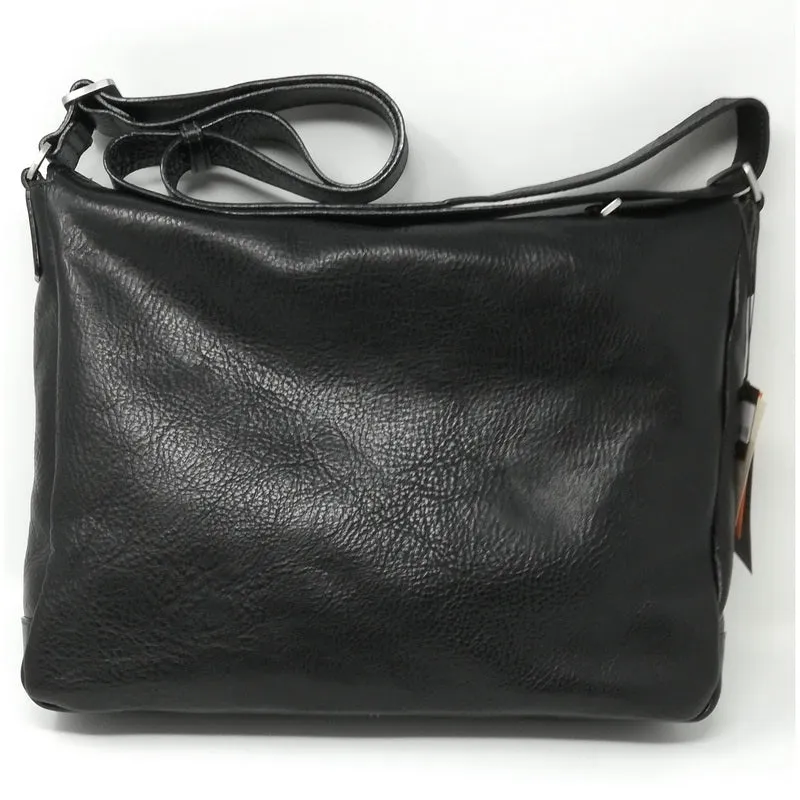 Firenze Zip Over Messenger Bag // Black