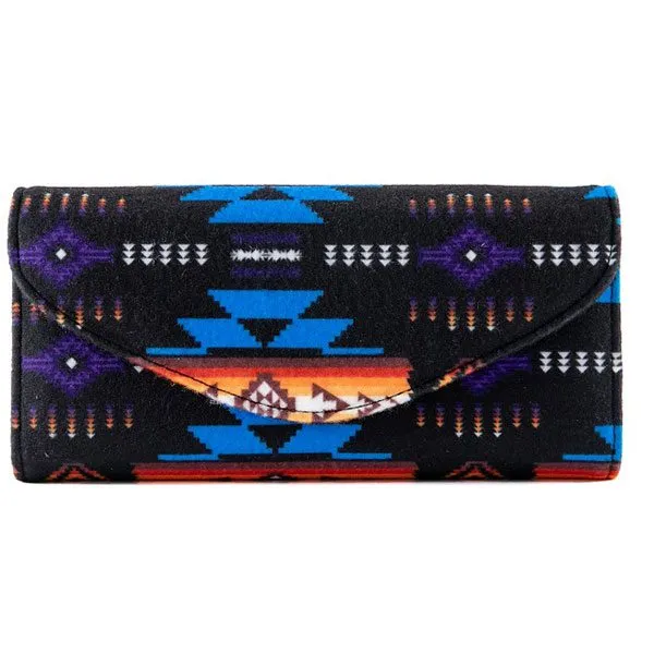 Fleece Printed Wallet W/ Foldback