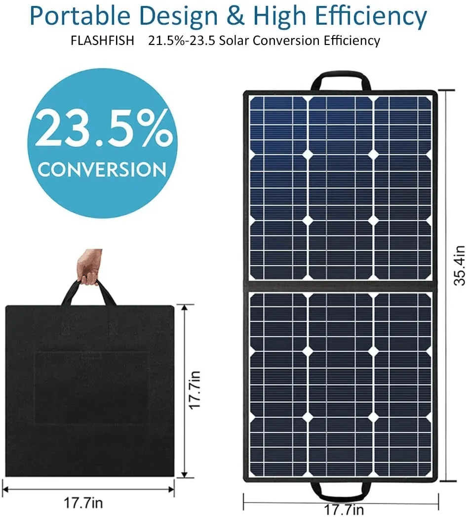 Foldable 50W 18V Portable Solar Panel