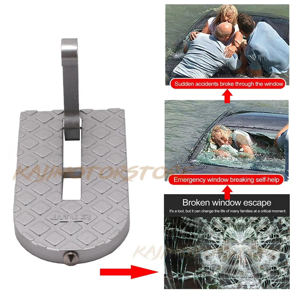 Folding Car Door Step Latch Hook Mini Foot Peg Pedal Ladder Silver For Truck SUV