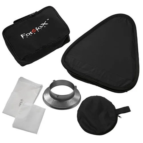 Fotodiox Pro Foldable Softbox PLUS Grid (Eggcrate) with Elinchrom Speedring for Elinchrom, Calumet Genesis, and Compatible Strobes