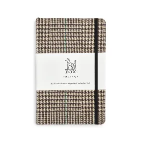 Fox Brown Glen Check with Green Deco Medium Notebook