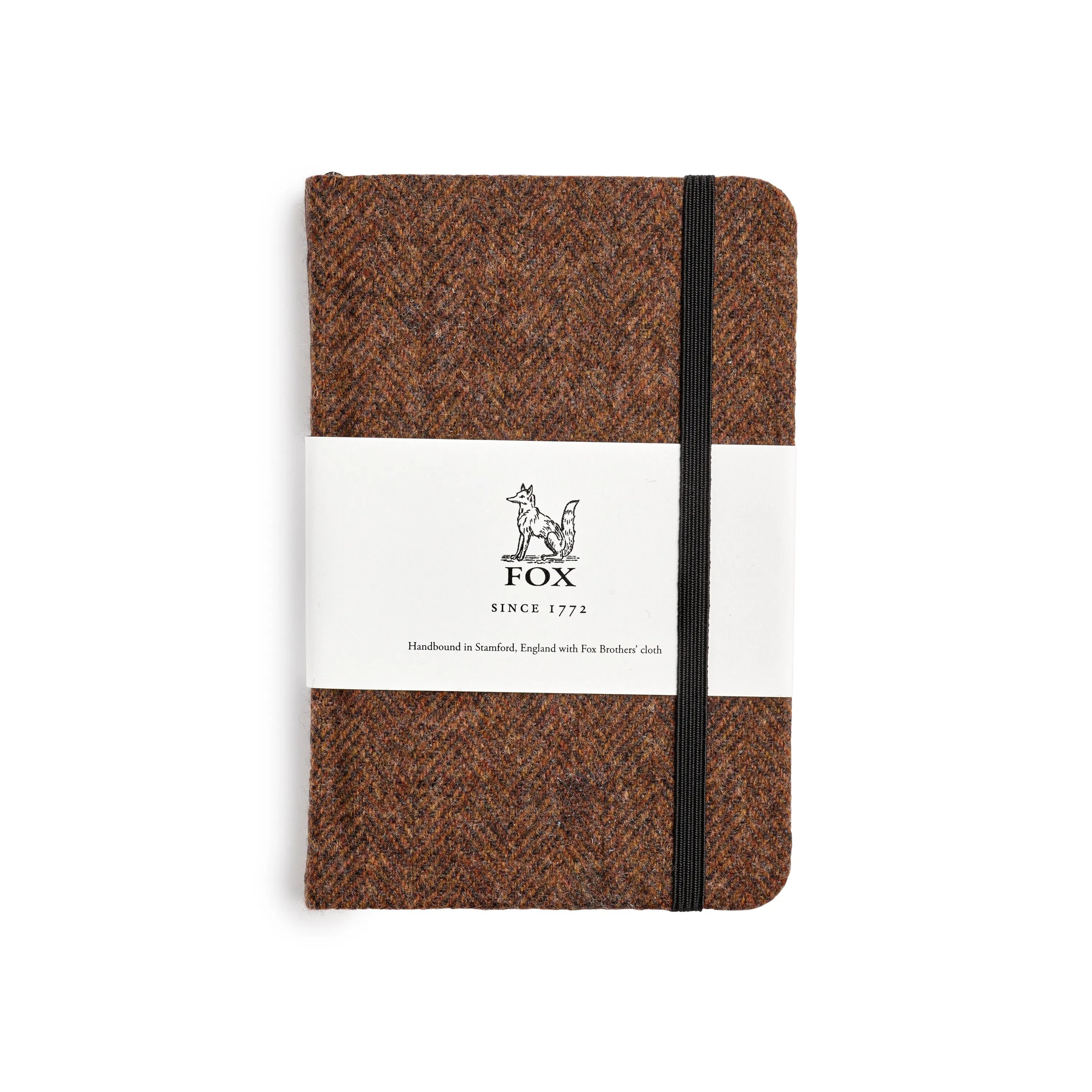 Fox Brown Herringbone Pocket Notebook