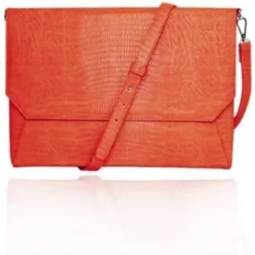 Francine Collection Lenox Carrying Case (Sleeve) for 11 Tablet - eReader, Notebook - Orange - Faux Leather