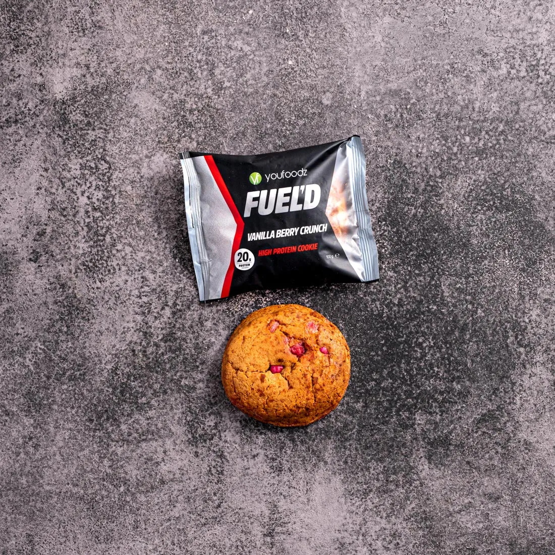 FUEL'D Vanilla Berry Crunch High Protein Cookie