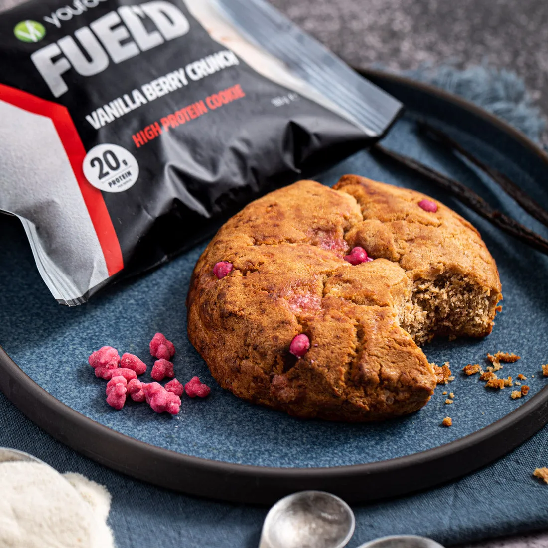 FUEL'D Vanilla Berry Crunch High Protein Cookie