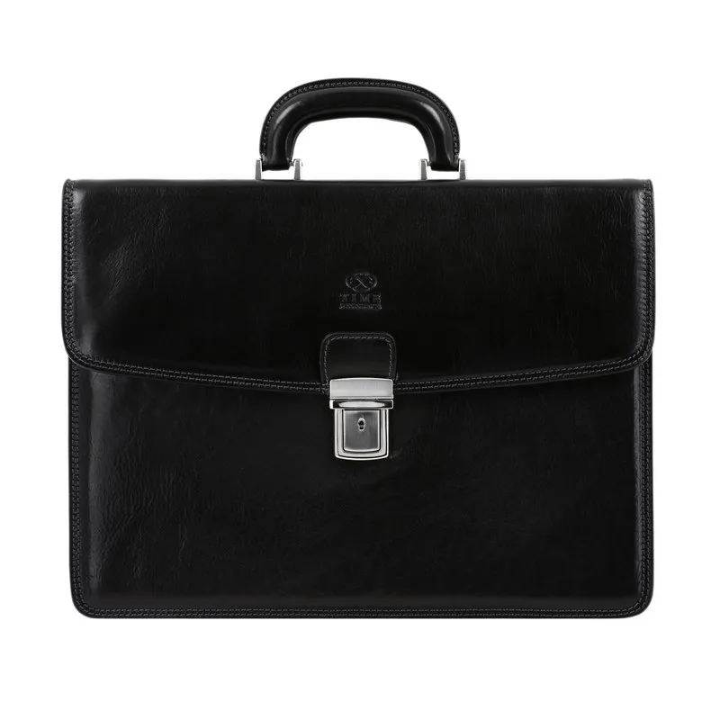 Full Grain Italian Leather Briefcase - The Sound of the Mountain