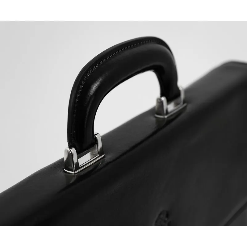 Full Grain Italian Leather Briefcase - The Sound of the Mountain