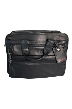 Full Leather Briefcase/Travel Bag in Black