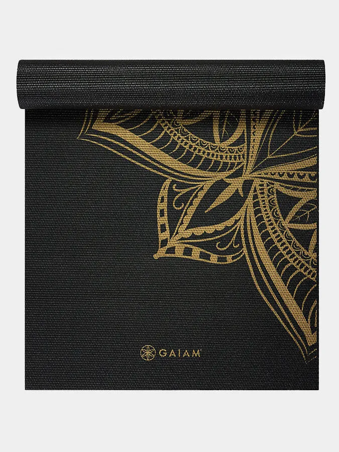 Gaiam Bronze Medallion Premium Metallic Yoga Mat 6mm