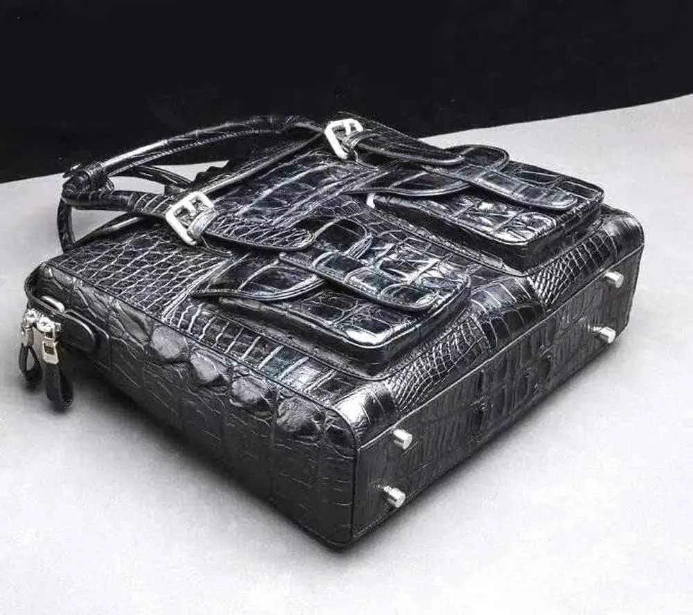 Genuine Crocodile Briefcase, Laptop Bag,Business Bag