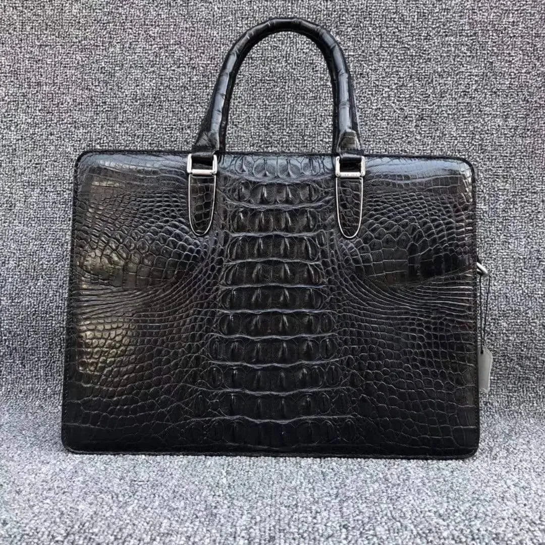 Genuine  crocodile Leather Business  Laptop Briefcase