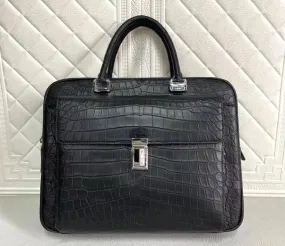 Genuine Crocodile Leather Men's Briefcase