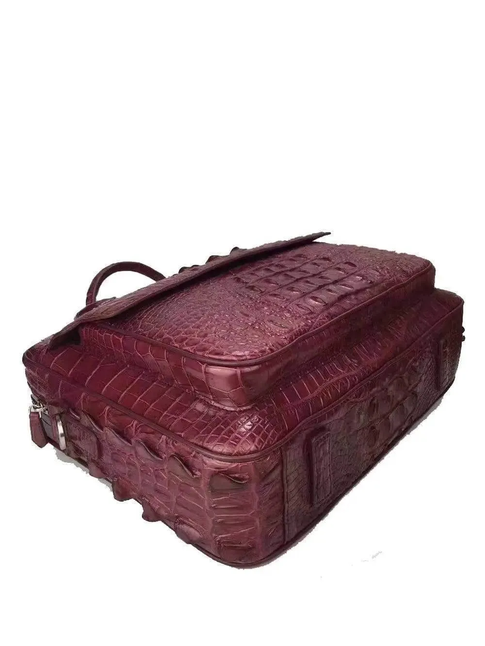 Genuine Crocodile Skin Leather Briefcase