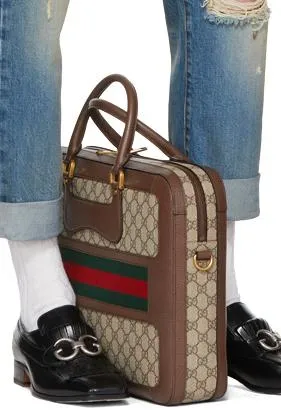 GG Supreme Echo Canvas Briefcase