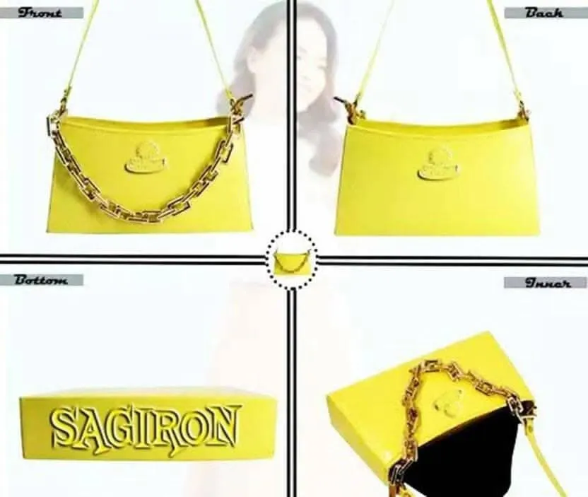 Girls Yellow Sling Bag