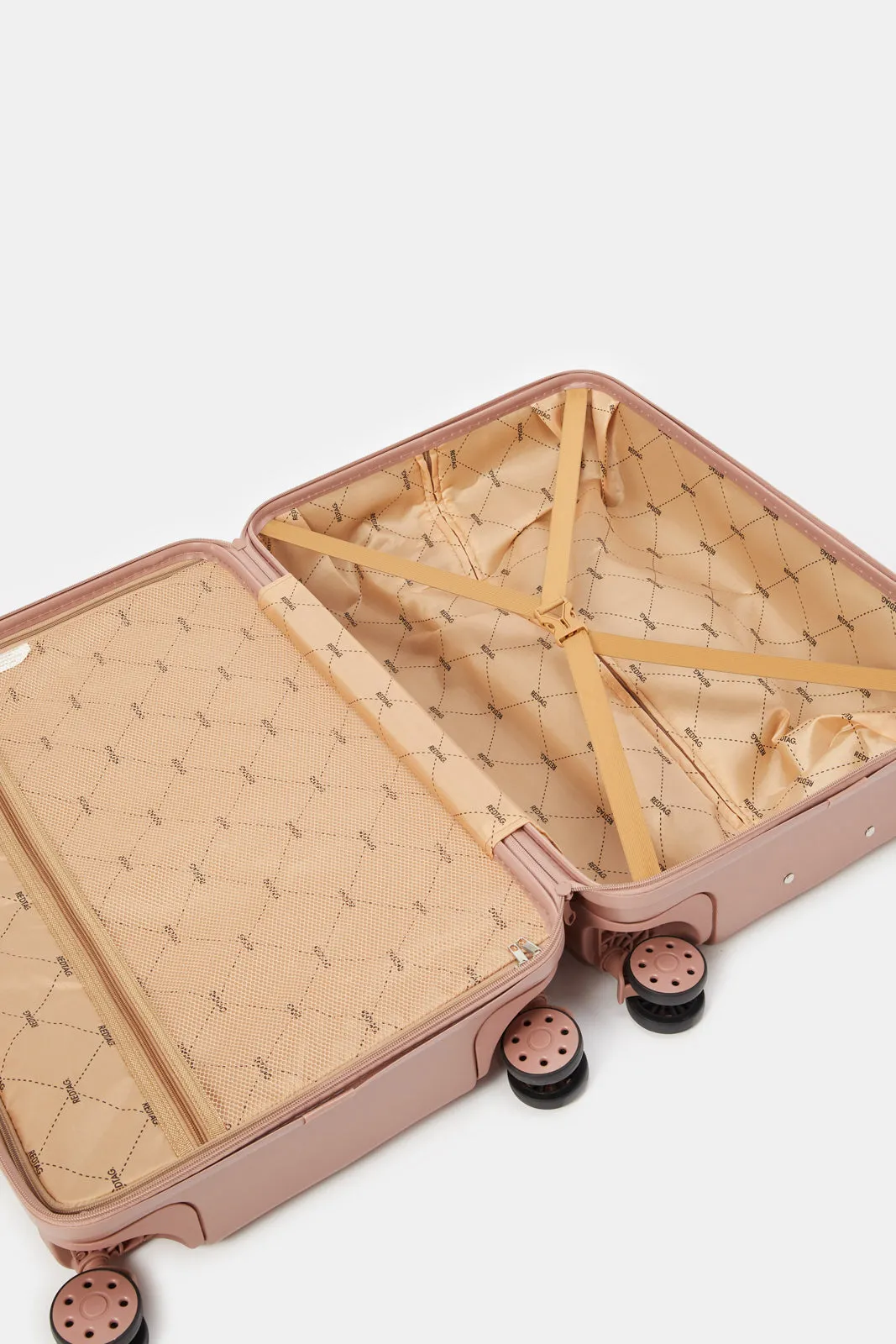 Gold Textured Luggage Trolley (28 Inch)