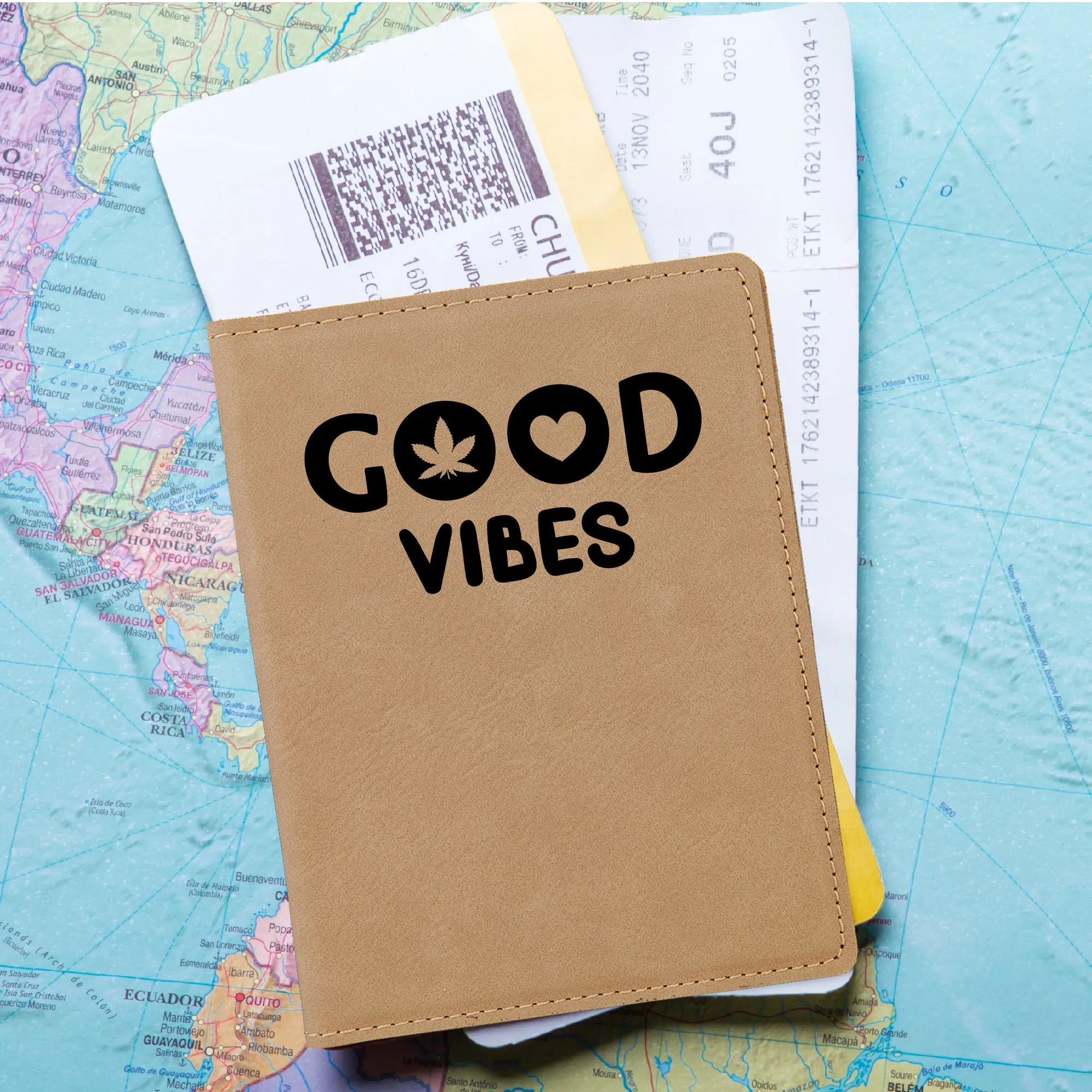 Good Vibes Marijuana Passport Holder