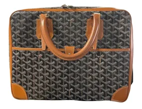 Goyard 'Ambassade PM' Black/Tan Briefcase