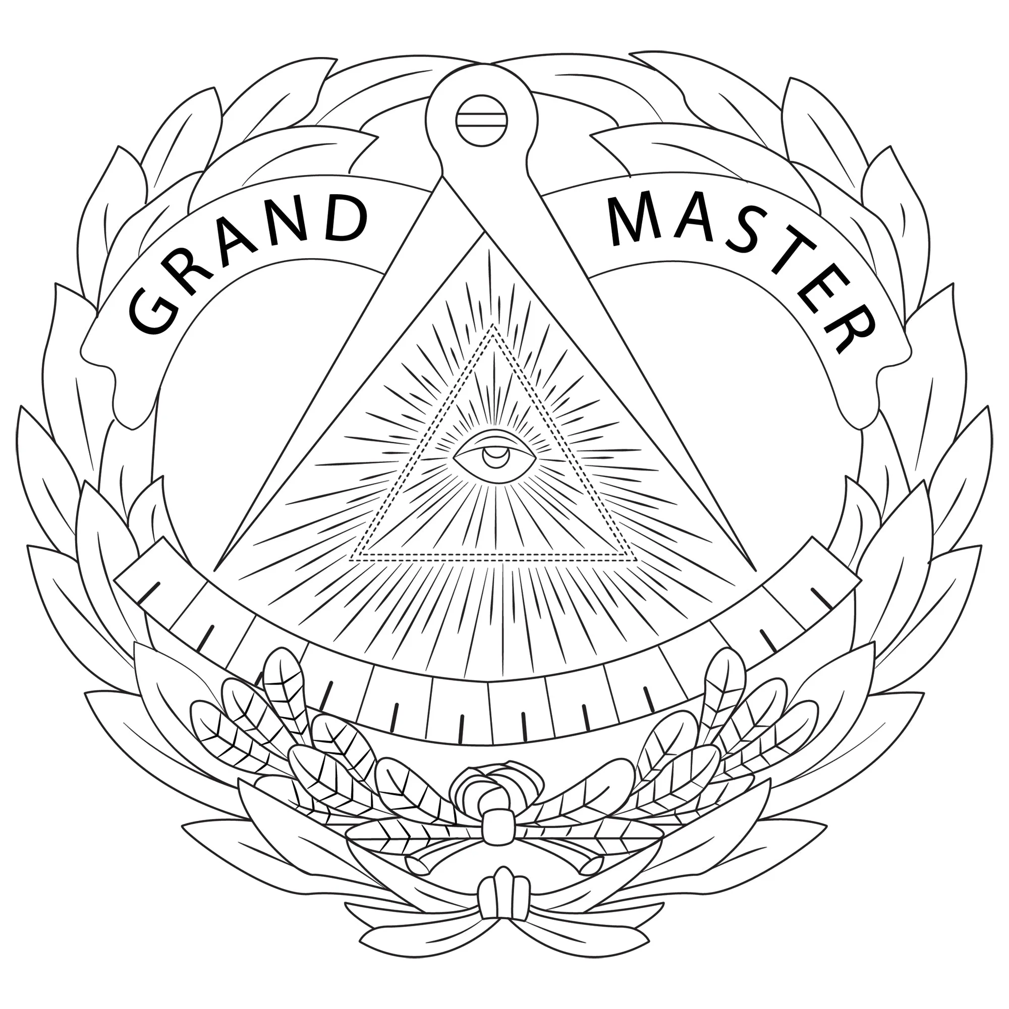 Grand Master Blue Lodge Briefcase - Genuine Leather Crazy Horse Finish