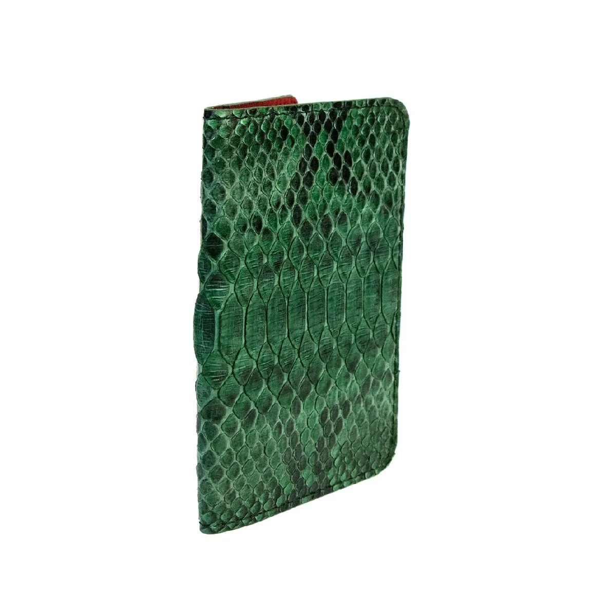 Green Motif Python Passport Cover