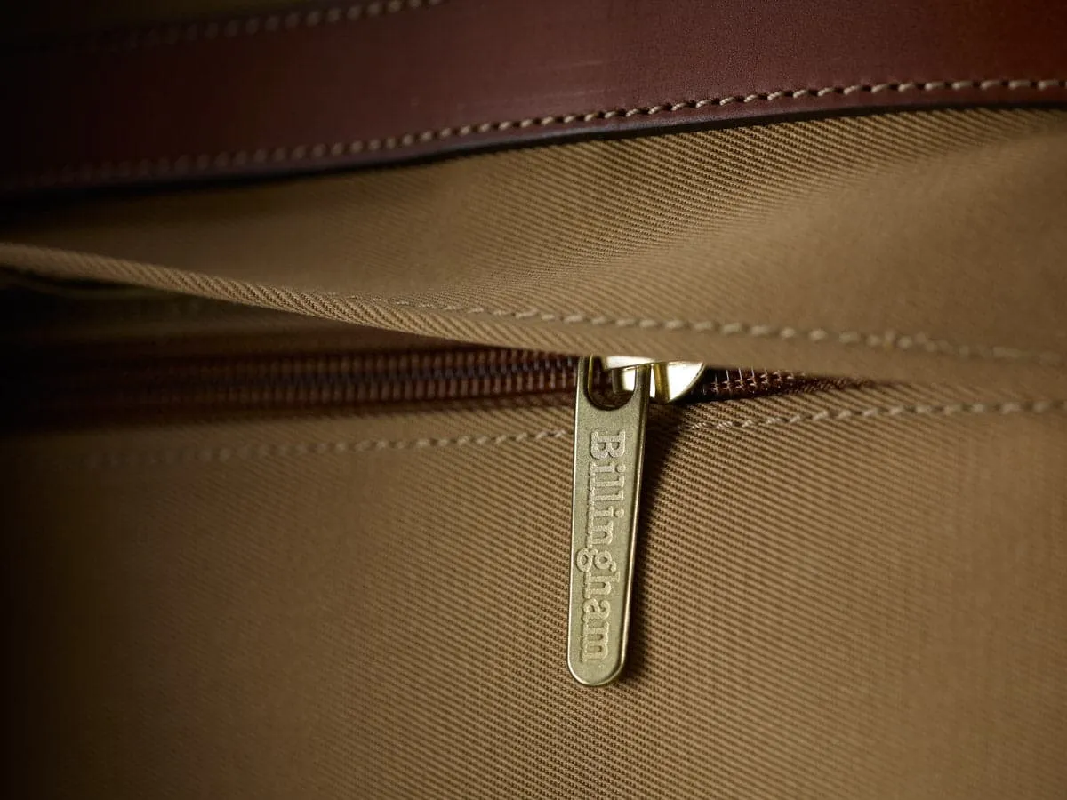 Hadley Large Pro Camera/Laptop Bag - Khaki Canvas / Tan Leather