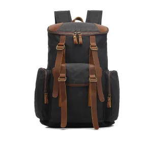 Handmade Canvas Backpack Waterproof Rucksacks Travel Backpack for Men