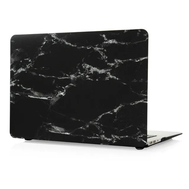 Hard Case Protector With Marble Pattern For MacBook 12 inch Air 11 13 inch Pro Retina 13 15 inch Touch Bar With Keyboard Cover