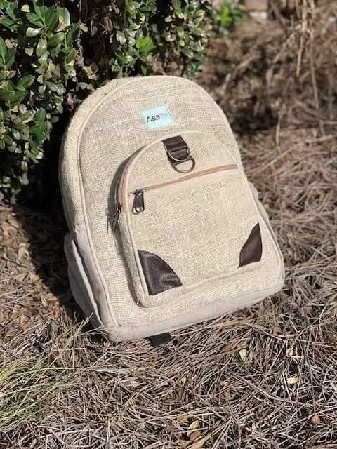 Hemp Travel Day Bag, Mini-Backpack