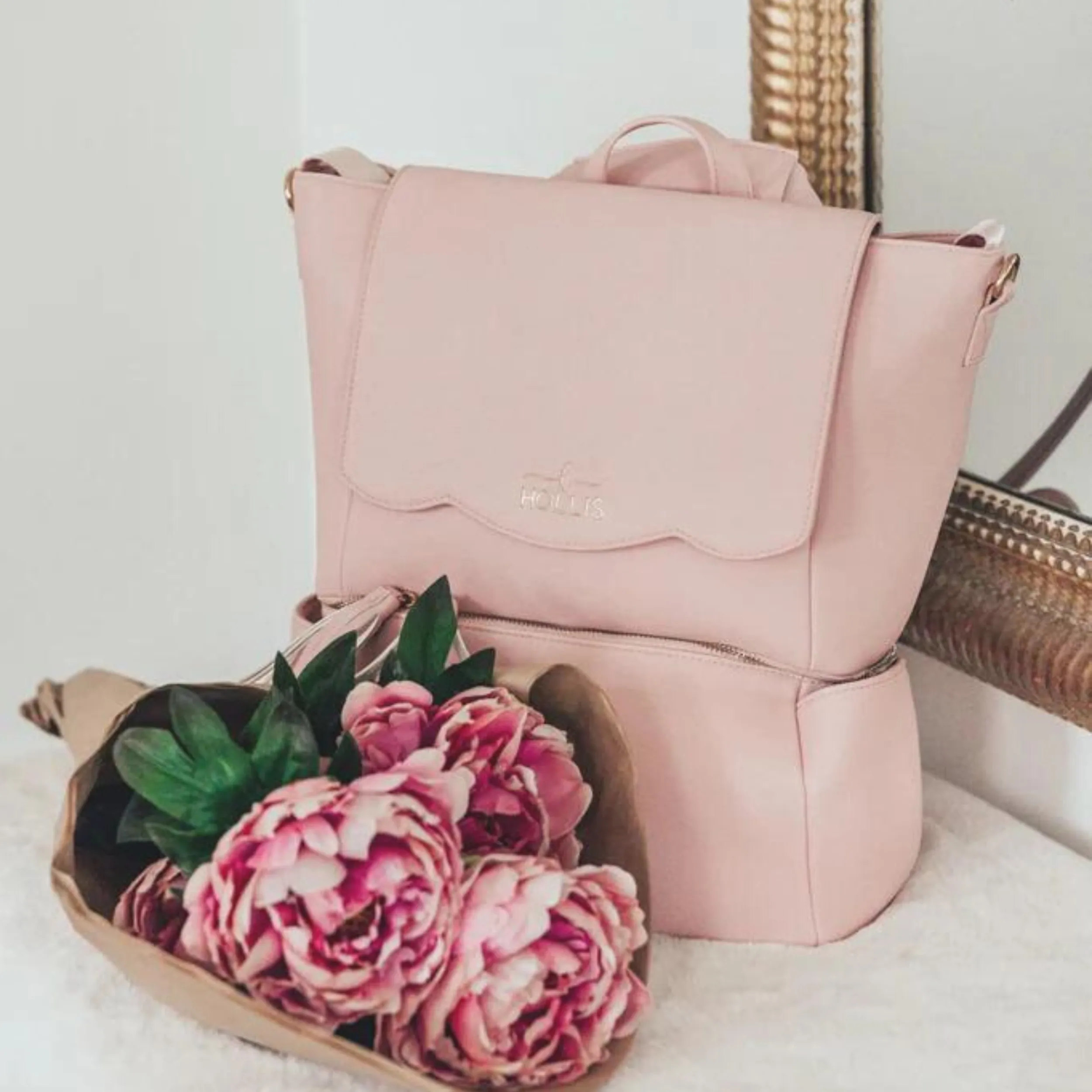 Hollis | Diaper Bag in Blush