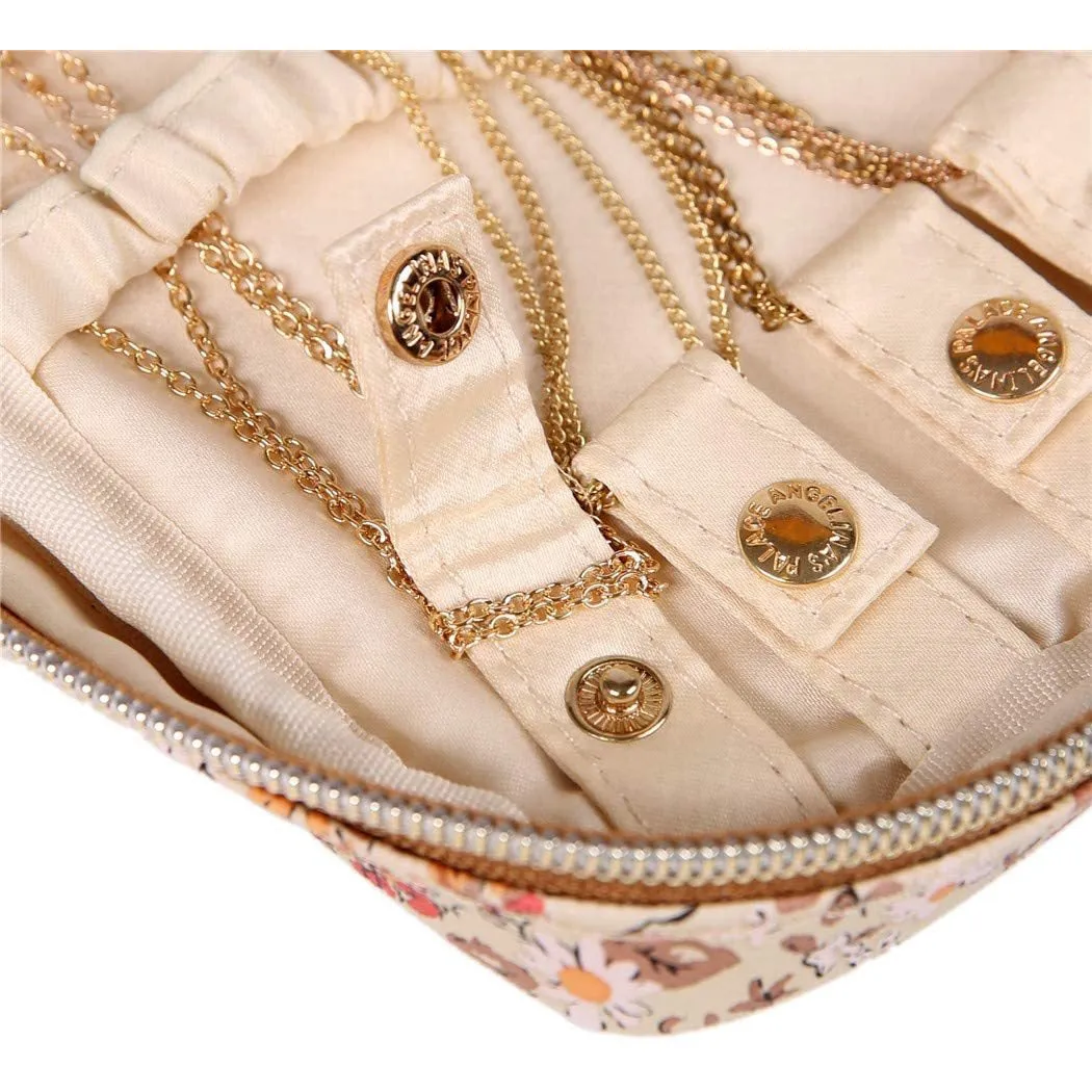 Jewelry Bag Small Blossom Tan