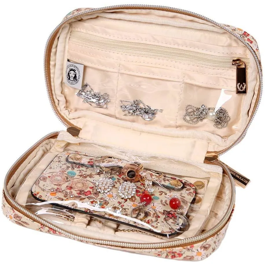 Jewelry Bag Small Blossom Tan