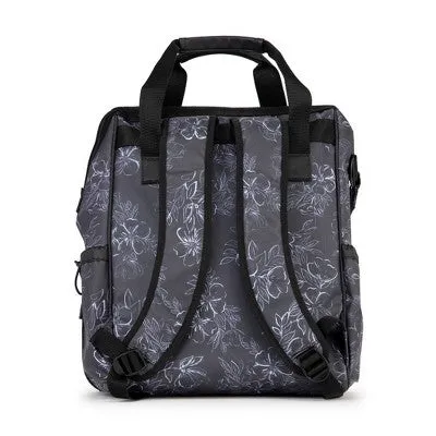 JuJuBe Dr Mom Multi-Carry Backpack Deluxe Diaper Bag - Floral Print